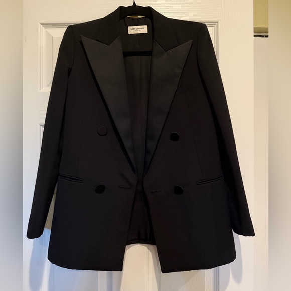 Saint Laurent Paris Le Smoking Wool Blazer – FR 34 (US 0/2) - Picture 1 of 16